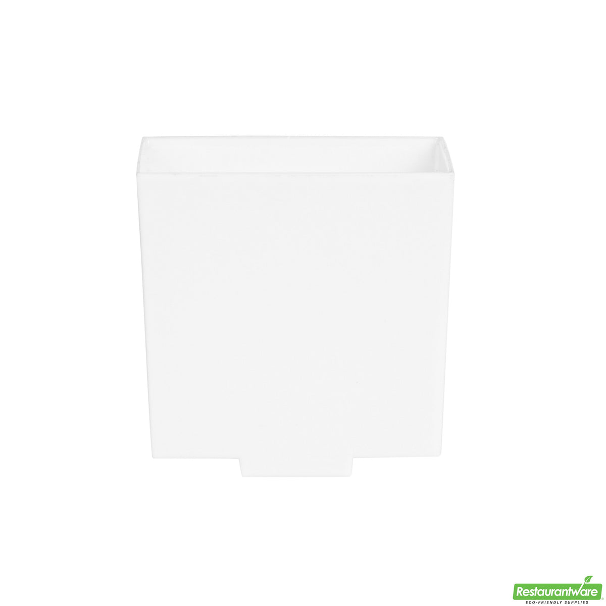 Cups, Dessert, 3 Ounce, Plastic, White Quadrato Design, Square, Heavyweight, 3 Ounce,1 - 100 COUNT