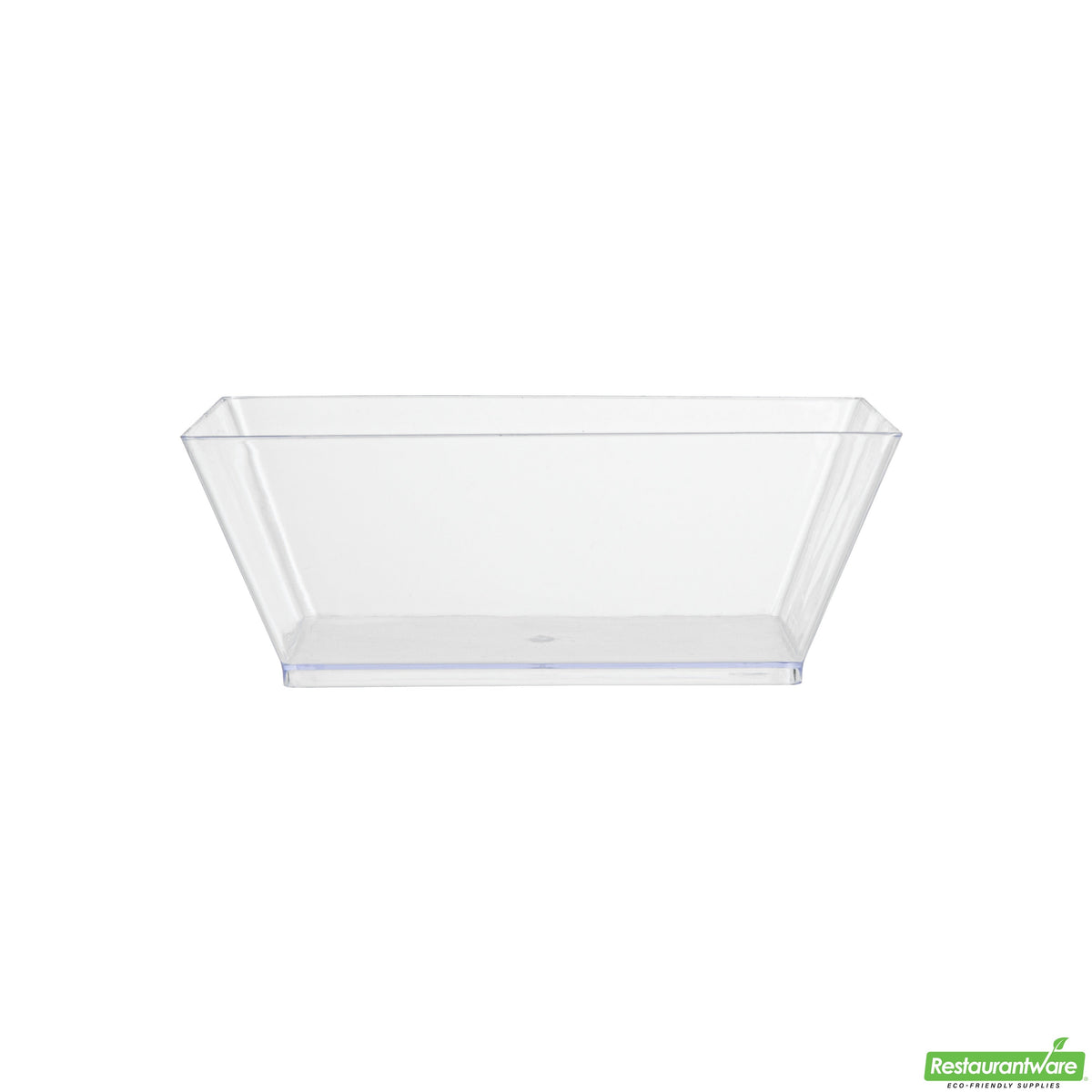 Bowls, 4.3 x 4.3 x 1.6 Inch, Plastic, Clear, Square, Heavyweight, 4.3 Linear Inch,1 - 100 COUNT