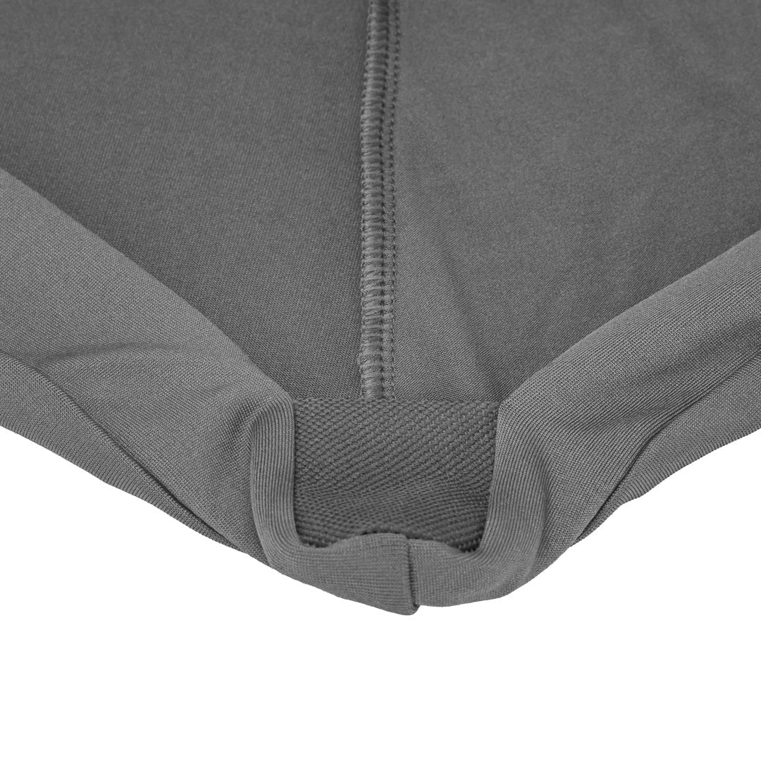 Table Cover, Bar Height, 36 Inch, Spandex, Gray, Round,1 - 1 EACH