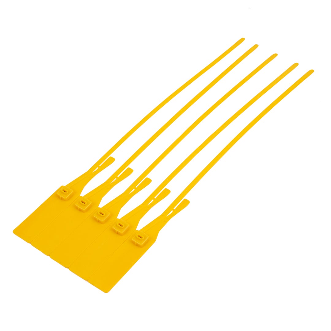 Zip Ties, Tamper-Evident, 15.75 Inch, Yellow,1 - 100 COUNT