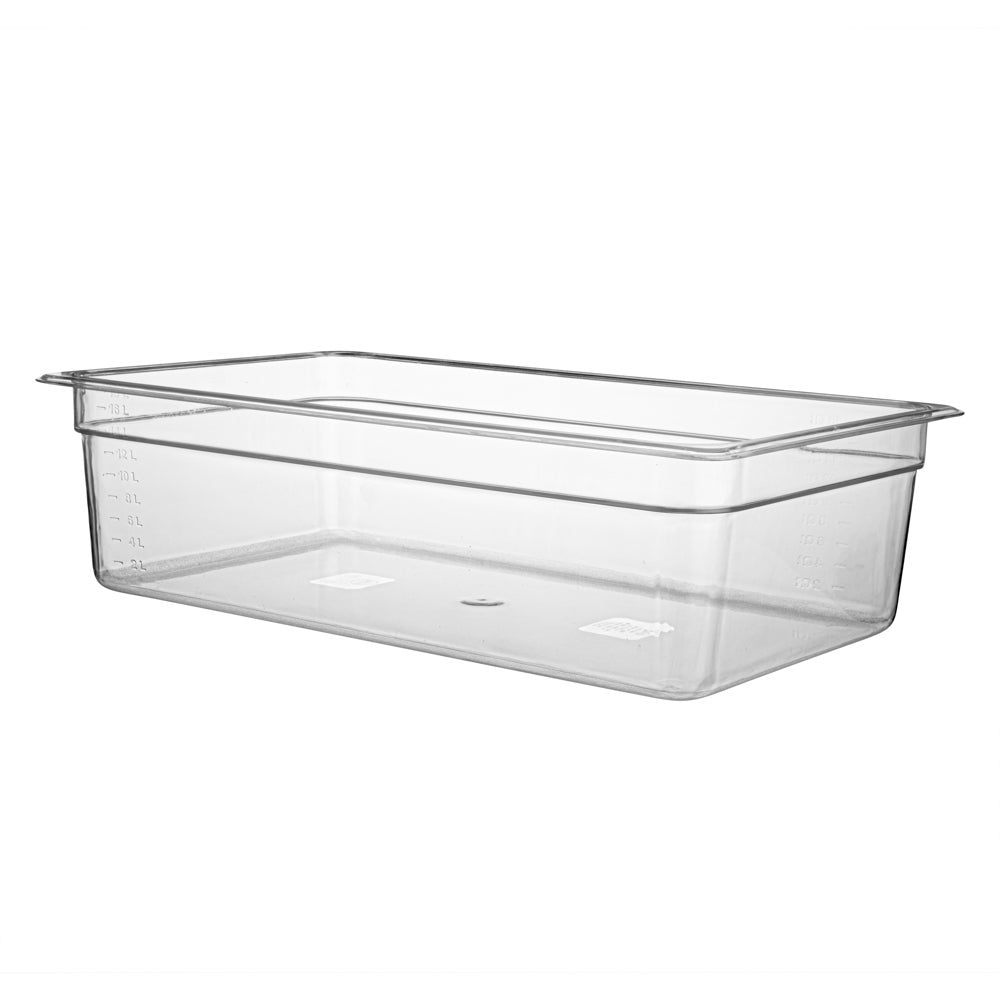 Pans, Food, Full-Size, Clear, Plastic, 6 Inch Deep,1 - 1 EACH
