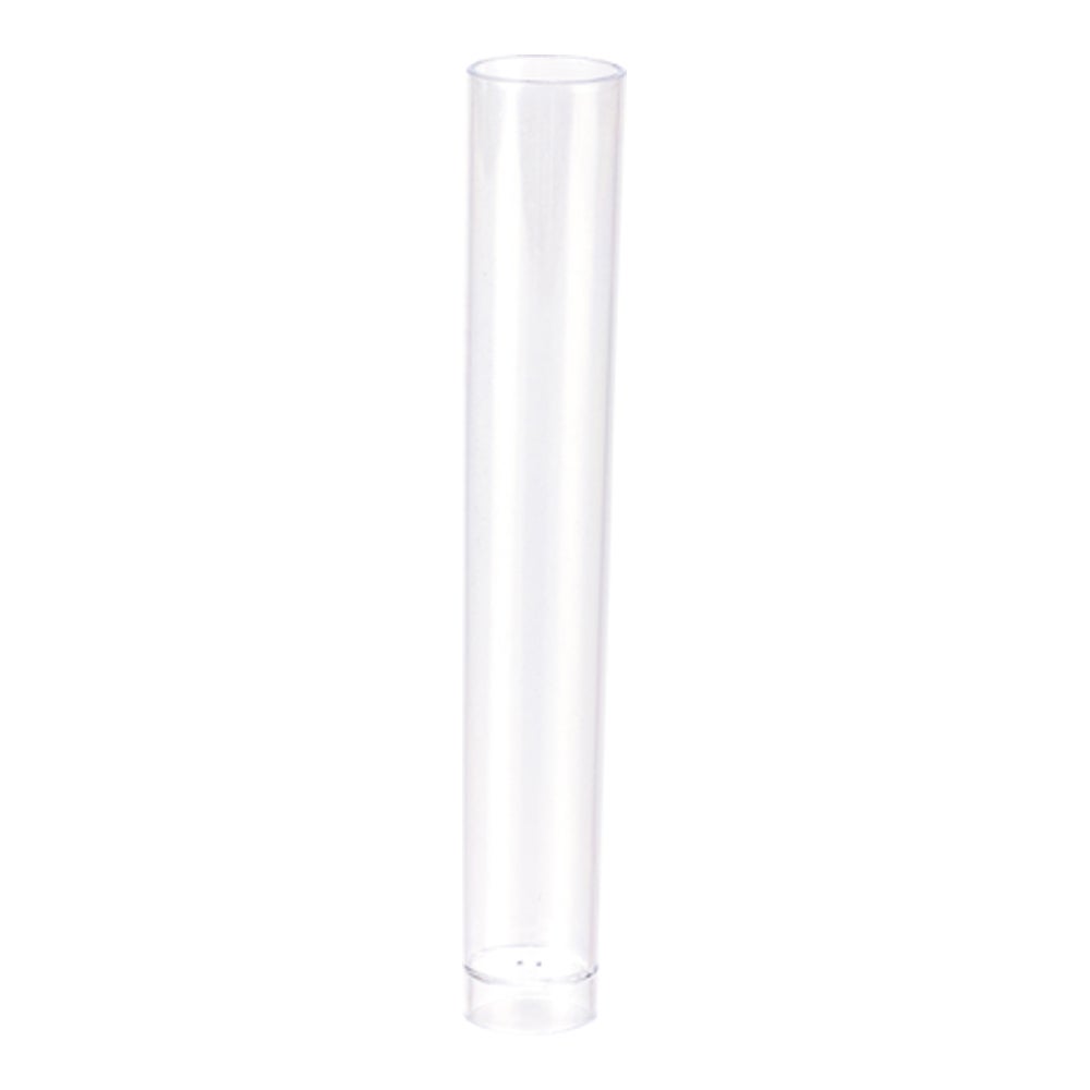 Glasses, 1 Ounce, Plastic, Clear, Delgado Test Tube,1 - 25 COUNT