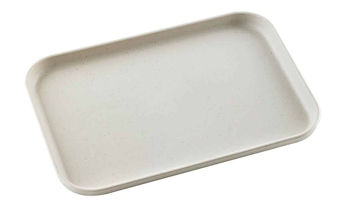 Trays, Huskly 9.4 x 6.7 Inch, Beige, Husk Composite,40 - 1 COUNT