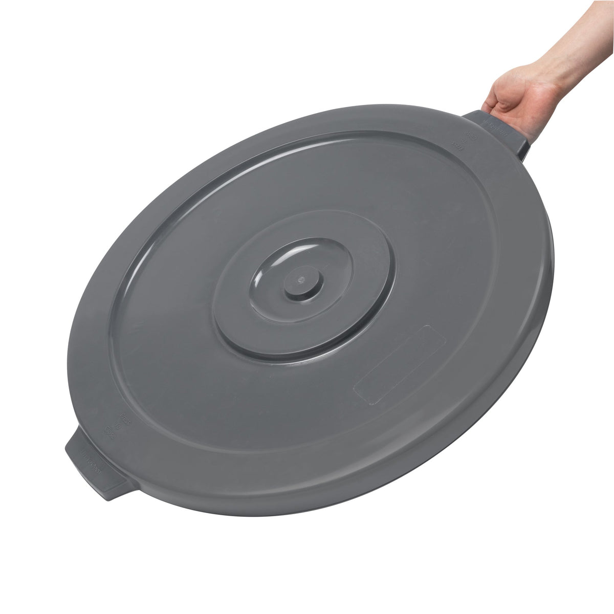 Lids, Trash Can & Ingredient Bin, RW Clean, Plastic, Gray, for 44 Gallon Trash Can & Ingredient Bin,1 - 1 EACH
