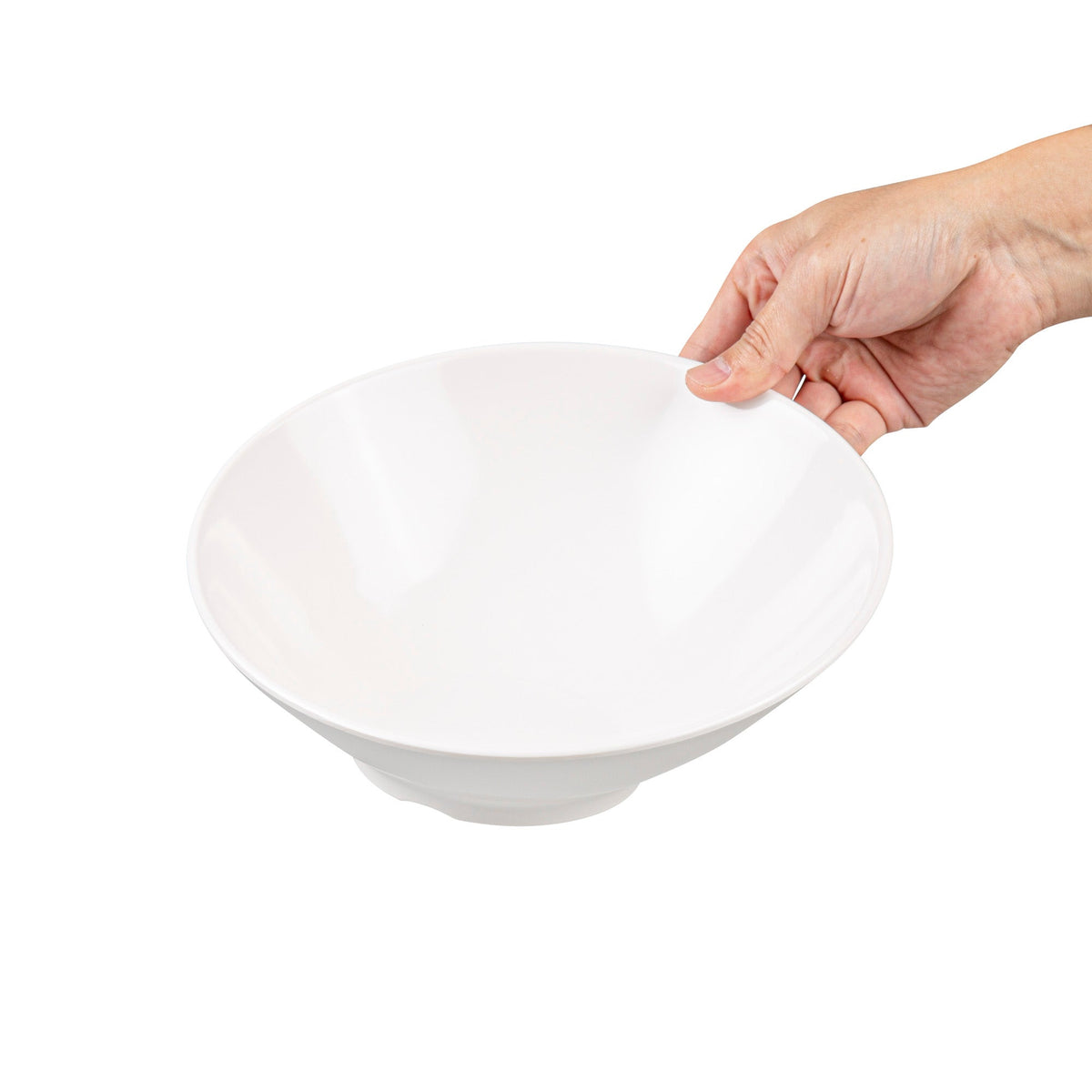 Bowls, Incline Face, Voga Melamine, 22 Ounce, 9 Inch, White, 9 Linear Inch,1 - 2 COUNT