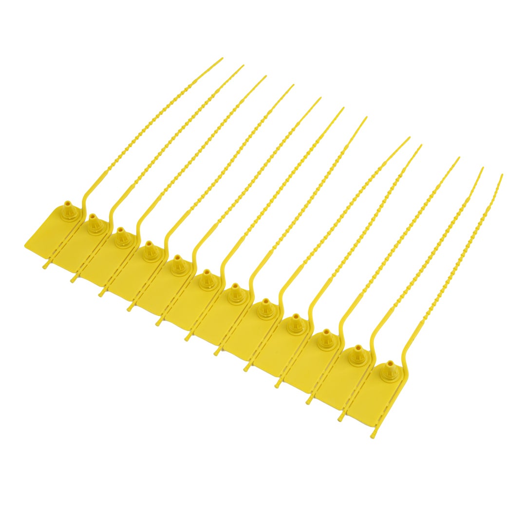 Zip Ties, Tamper-Evident, 7.75 Inch, Yellow,1 - 100 COUNT