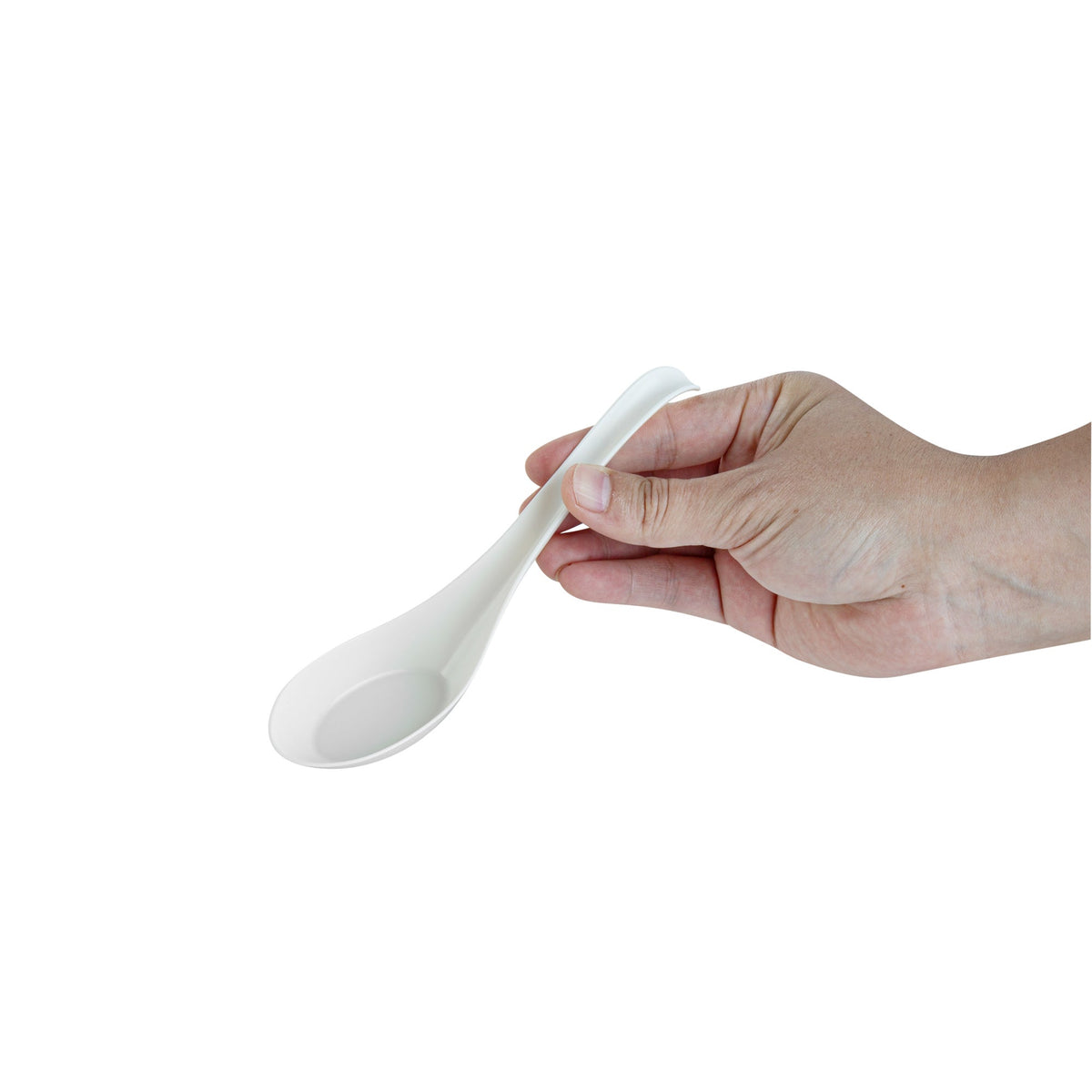 Spoons, Asian Soup, RW Base, Plastic, White, 6.50 x 1.75 x 3.25 Inch,100 - 1 COUNT