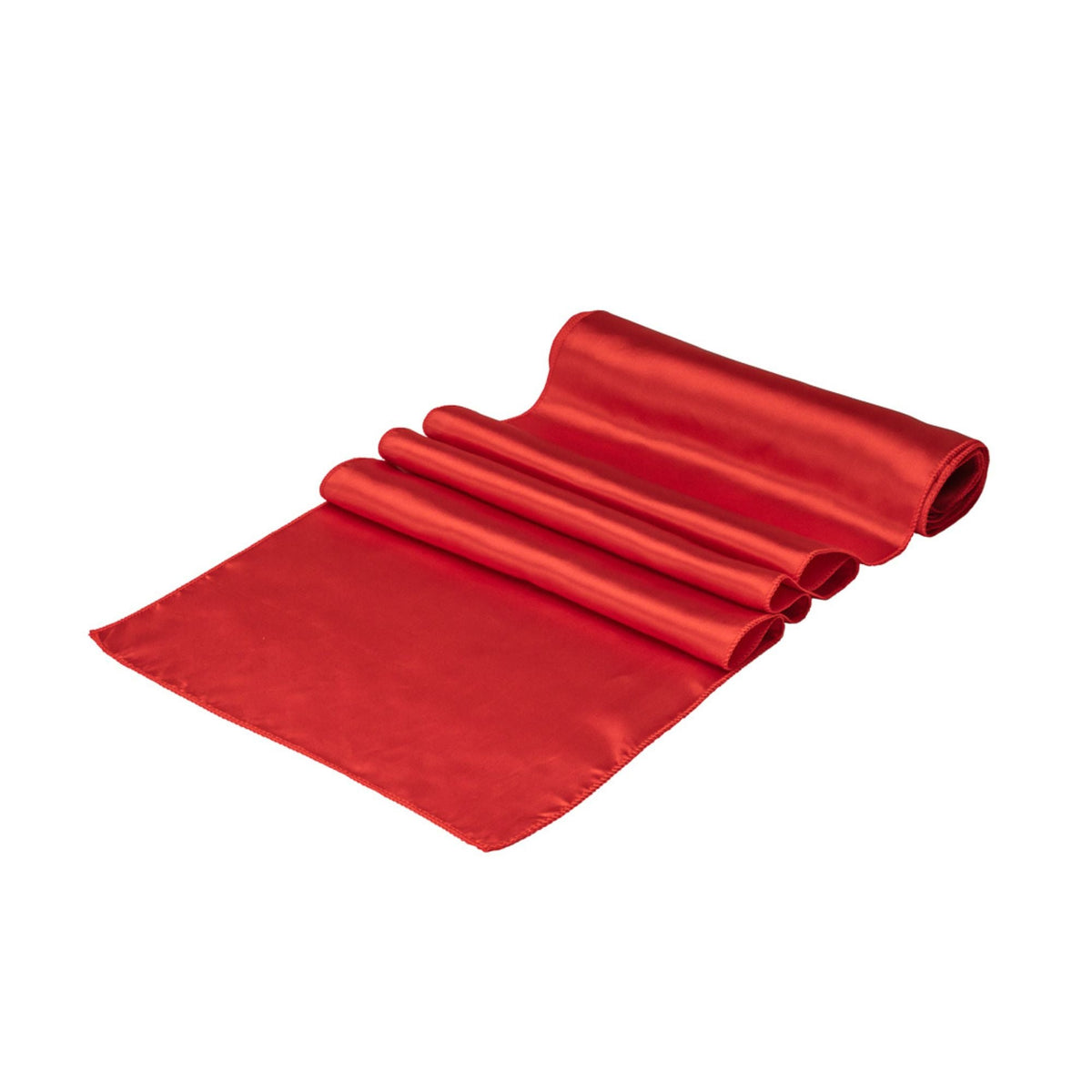 Table Runners, 12 x 108 Inch, Satin, Red,1 - 1 EACH