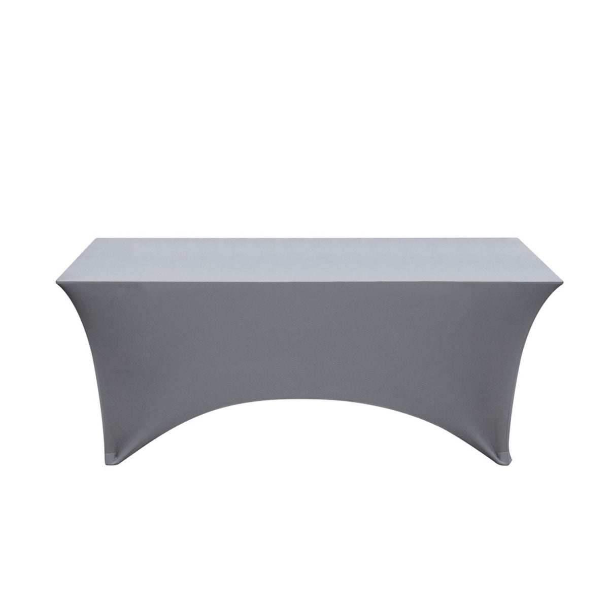 Table Cover, 72 x 30 Inch, Spandex, Charcoal Gray, Rectangular,1 - 1 EACH