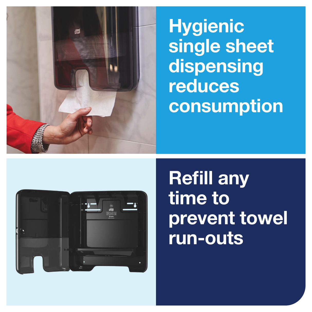 Dispenser, Hand Towel, Black, Mini,1 - 1 EACH