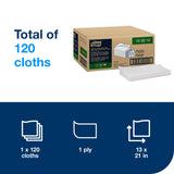 Towels, Foodservice, White, 13 x 21 Inch, 2-in-1,120 - 1 EACH