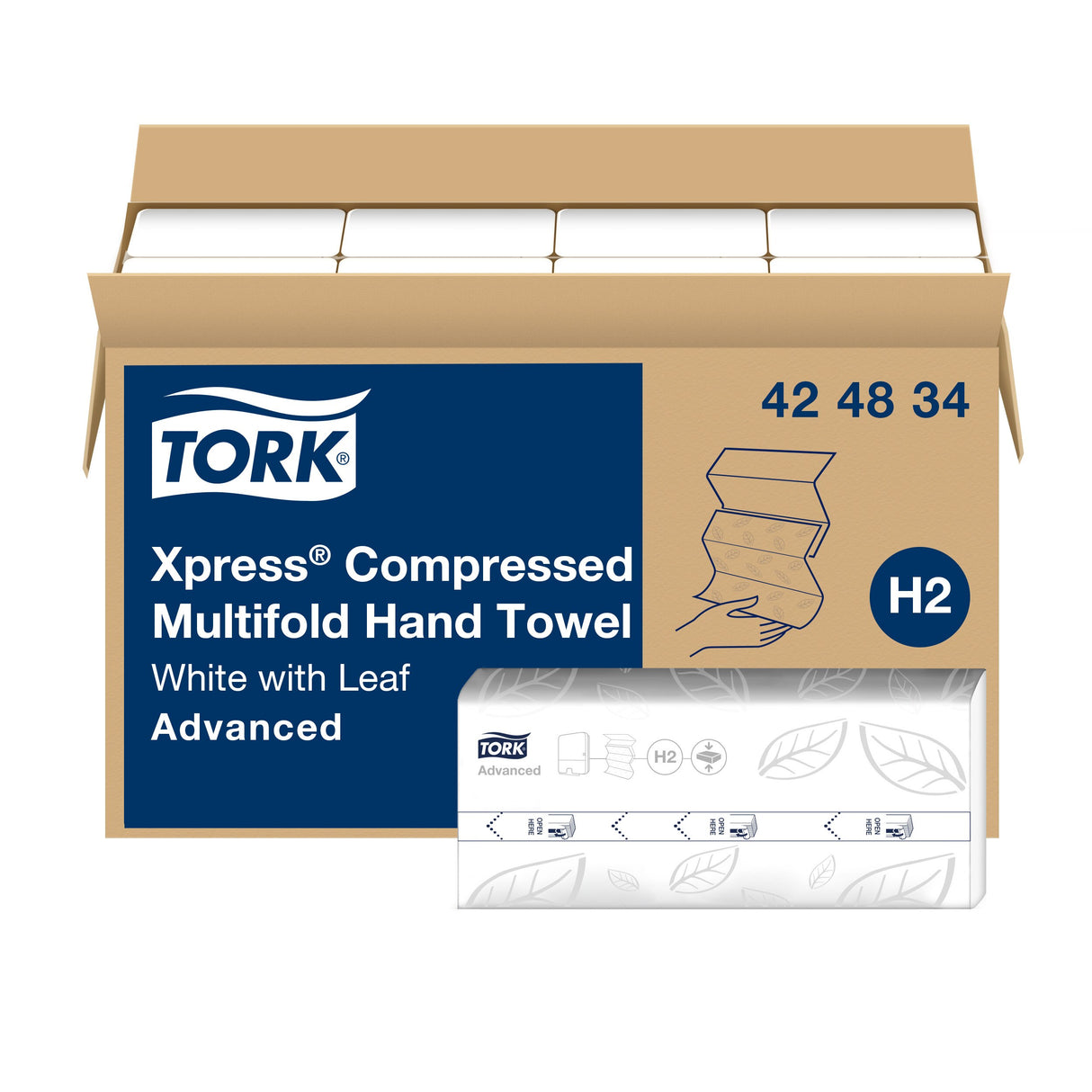 Towels, Hand, 1-Ply, White, 8.3 x 9.45 Inch,12 - 250 COUNT