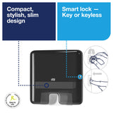 Dispenser, Hand Towel, Black, Mini,1 - 1 EACH