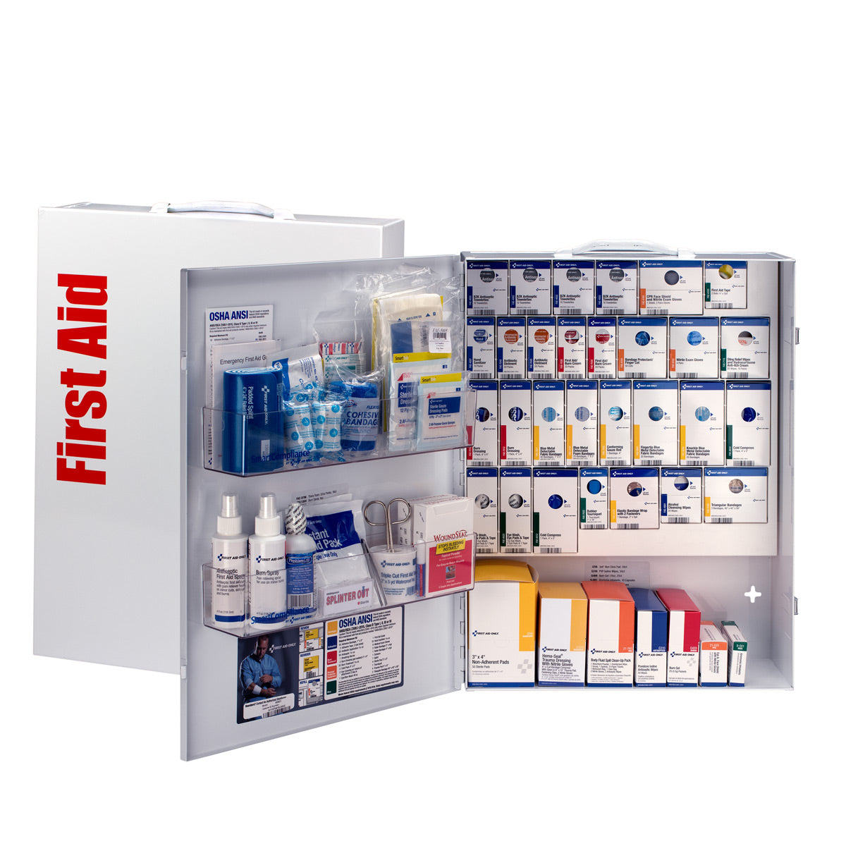 Cabinet, First Aid, SmartCompliance, Food Service, X-Large, Metal,1 - 1 EACH