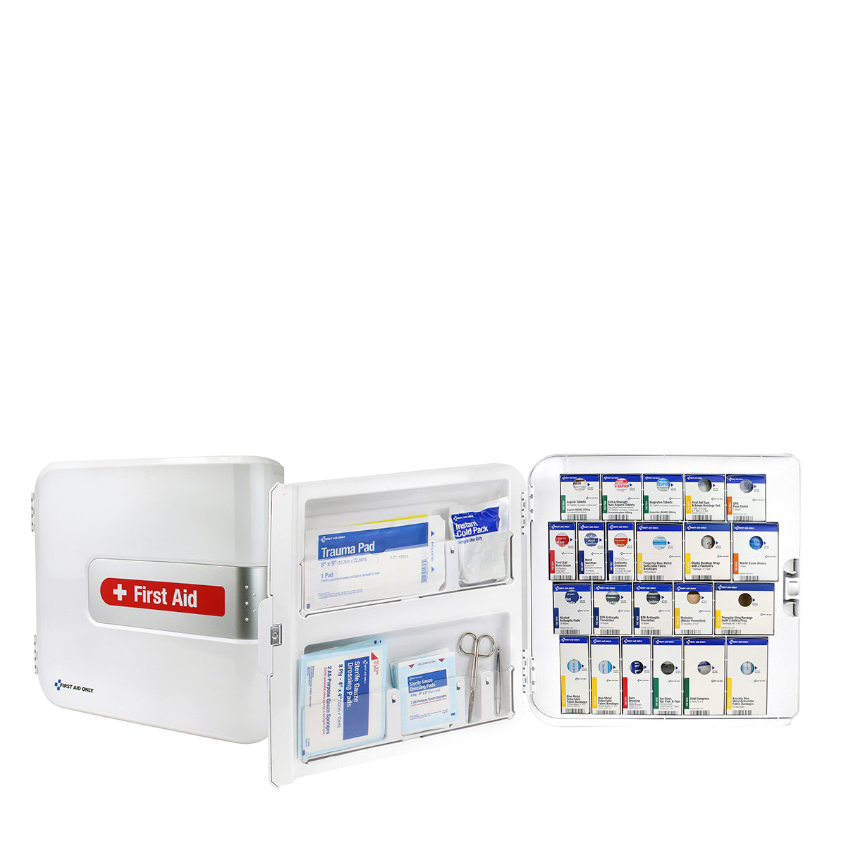 Cabinet, First Aid, SmartCompliance, Food Service, Plastic, includes Medicine,1 - 1 EACH