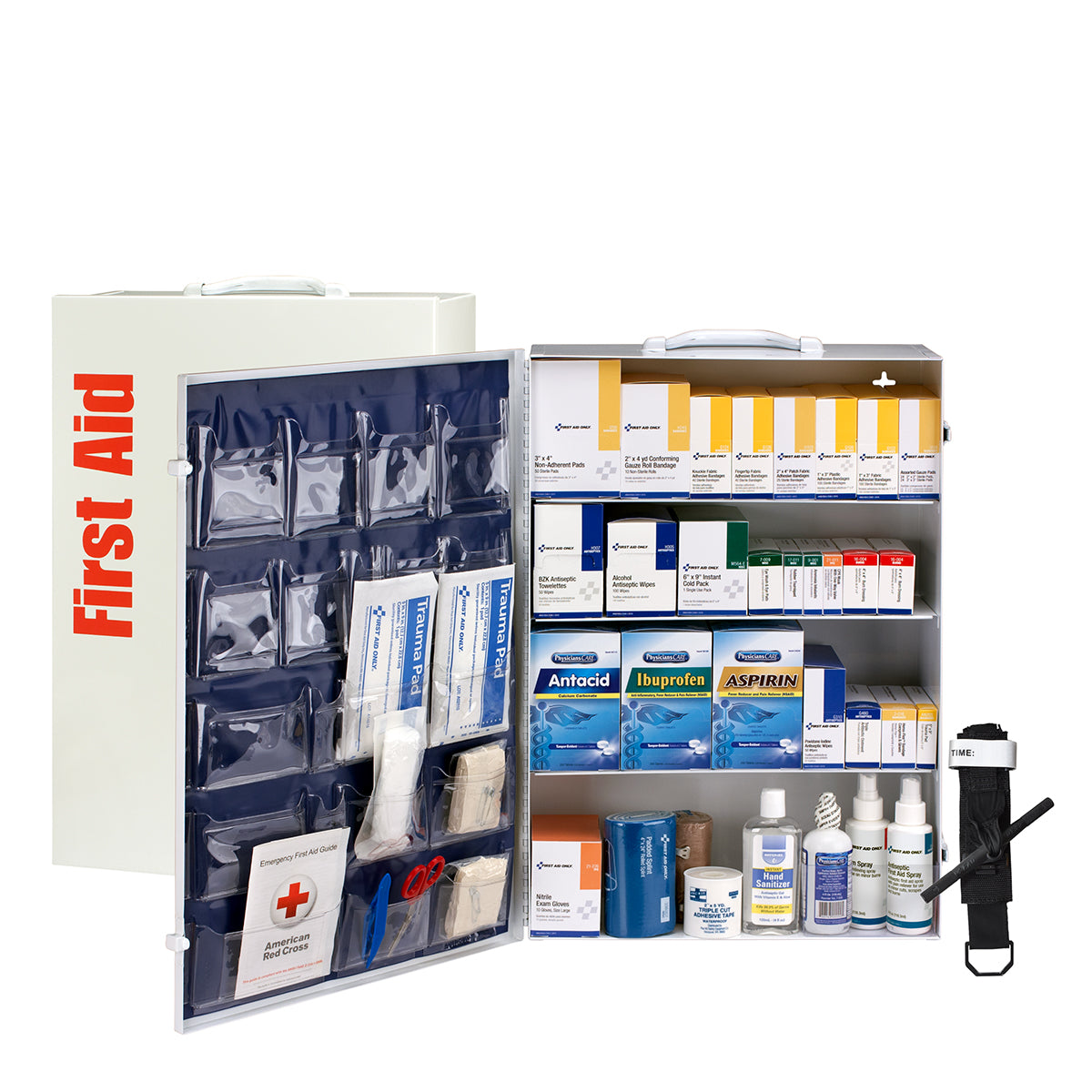 Cabinet, First Aid, 150 Person, Food Service, 4-Shelf,1 - 1 EACH