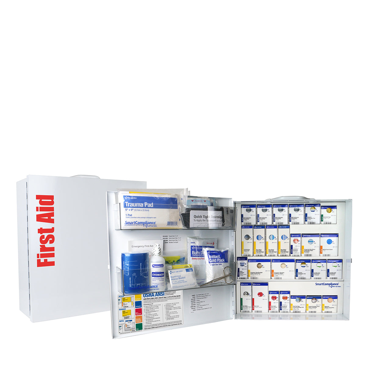 Cabinet, First Aid, SmartCompliance, Food Service, Large, Metal,1 - 1 EACH