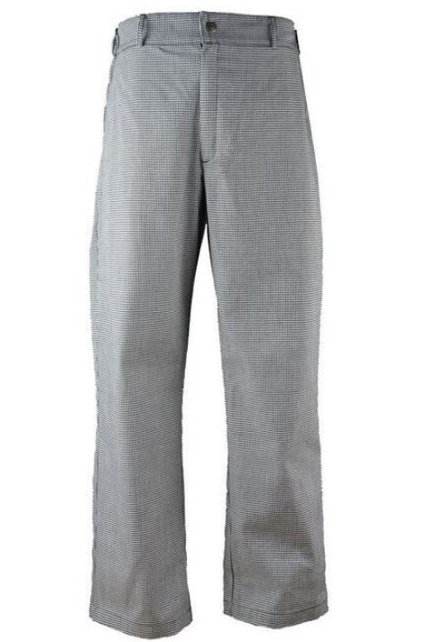 Trousers, Chef, Houndstooth, Small, Poly/Cotton Blend,1 - 1 EACH