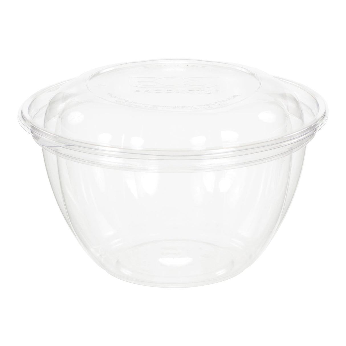 Bowl, Salad, 18 Ounce, Plastic, Clear, Round, with Lid, PLA, Compostable, 18 Ounce,1 - 150 COUNT
