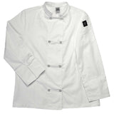 Jacket, Chef, Long-Sleeve, Basic, White, Extra Large, Poly/Cotton Blend,1 - 1 EACH