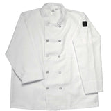 Jacket, Chef, Long-Sleeve, Basic, White, 3X, Poly/Cotton Blend,1 - 1 EACH