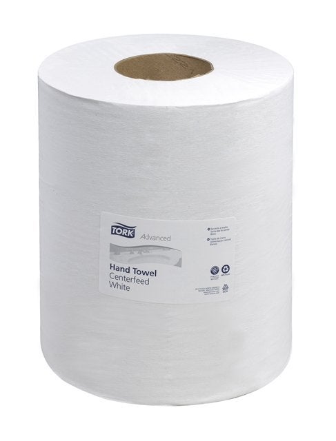 Towels, Center-Pull Roll, 2-Ply, White, 9 x 11.8 Inch,6 - 600 COUNT
