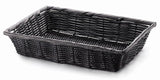 Baskets, Serving, 14 x 10 x 3 Inch, Rectangular, Black, Polypropylene, 10727875099010,6 - 1 EACH