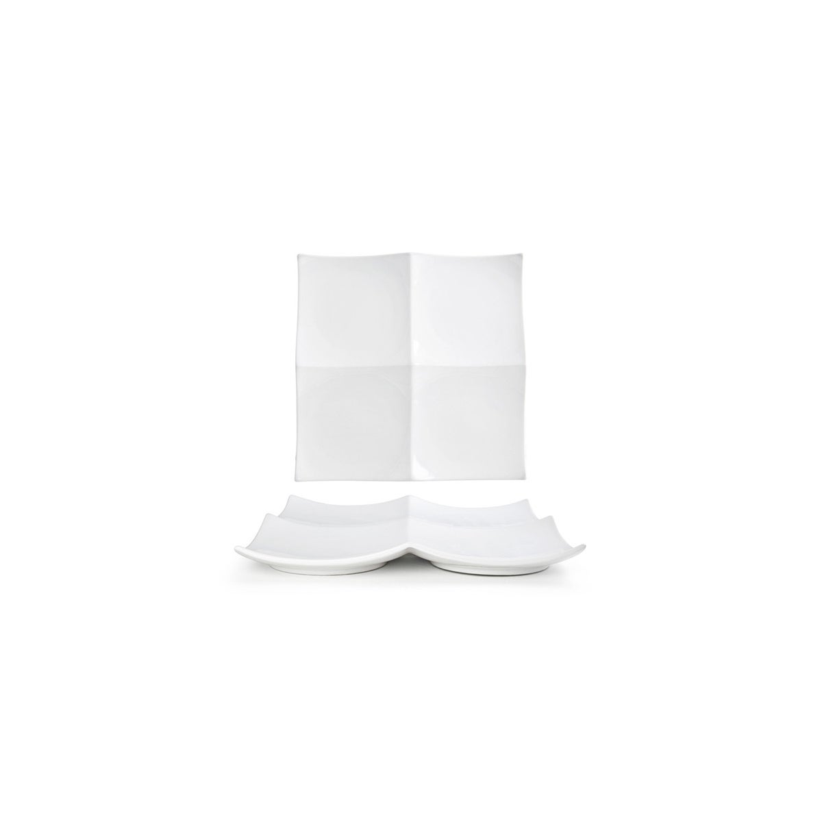 Plates, Origami, 10 Inch, White, Undecorated, Square,6 - 1 COUNT