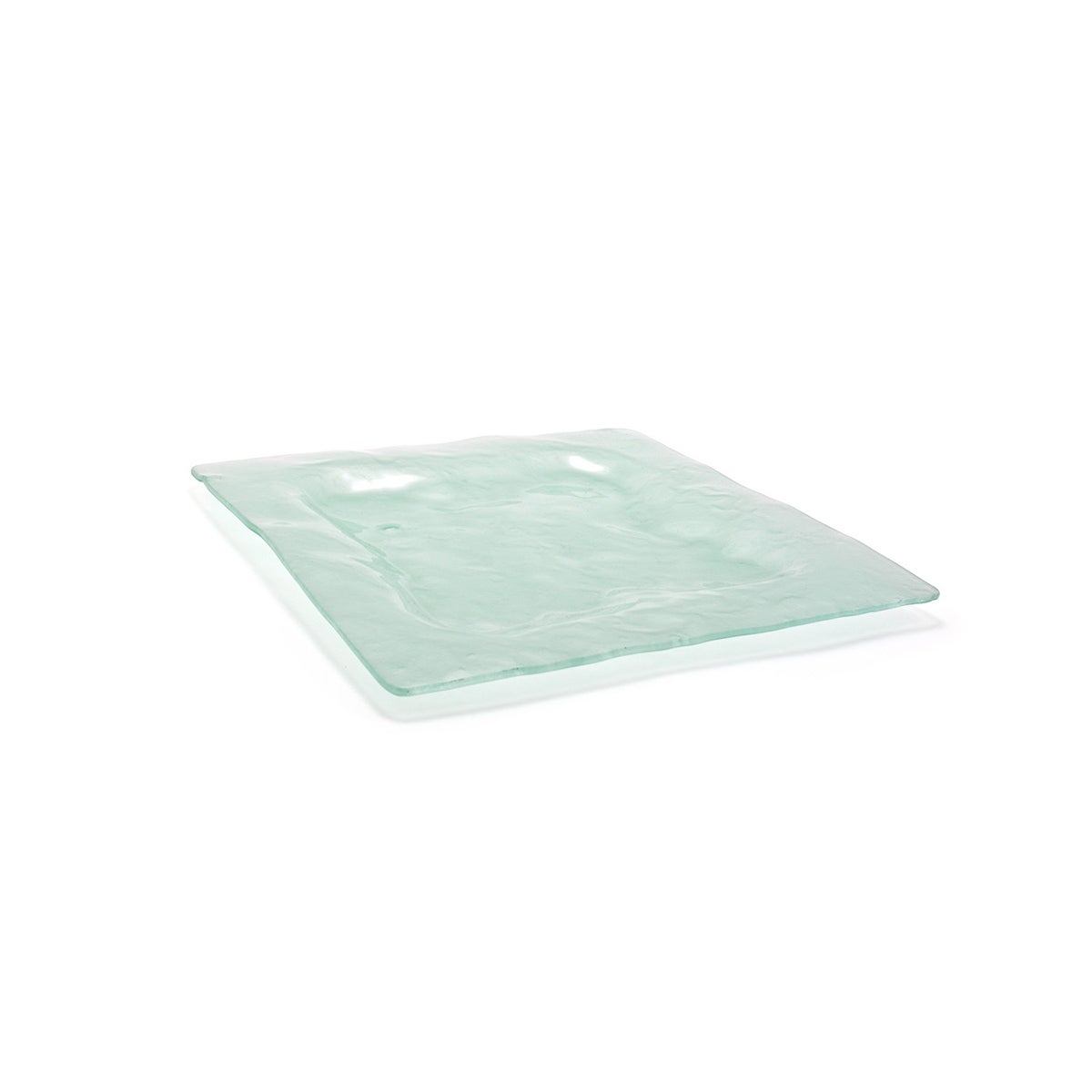 Plates, Glass, 13 Inch, Frosted, Square,6 - 1 COUNT