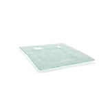 Plates, Glass, 13 Inch, Frosted, Square,6 - 1 COUNT
