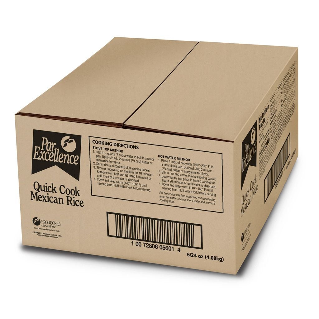 Rice, Mexican, Quick Cook, Shelf-Stable,6 - 24 OUNCE