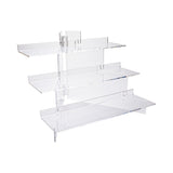 Display Stand, Buffet, 15.75 x 6 x 11.75 Inch, 3-Tier, Clear, Acrylic,1 - 1 EACH
