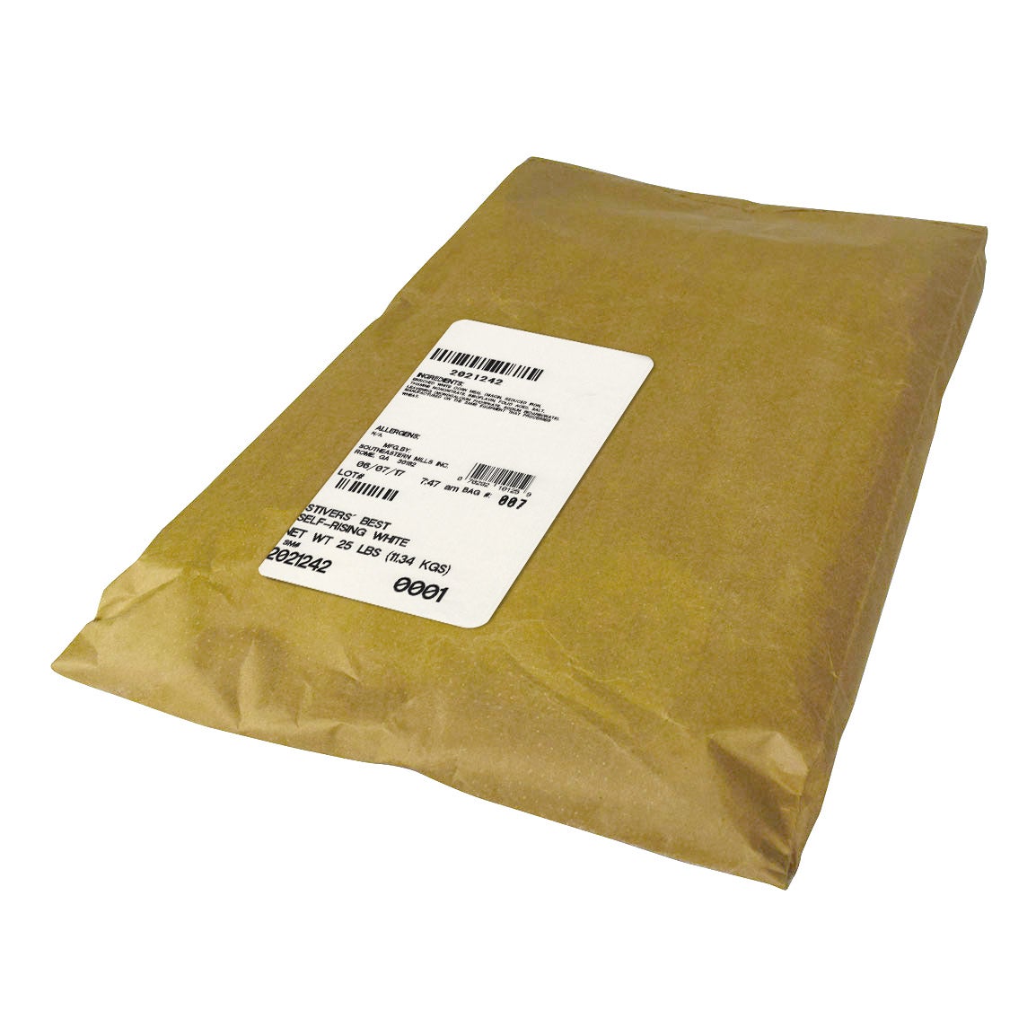 Corn Meal, White, Self Rising, Shelf Stable,1 - 25 POUND