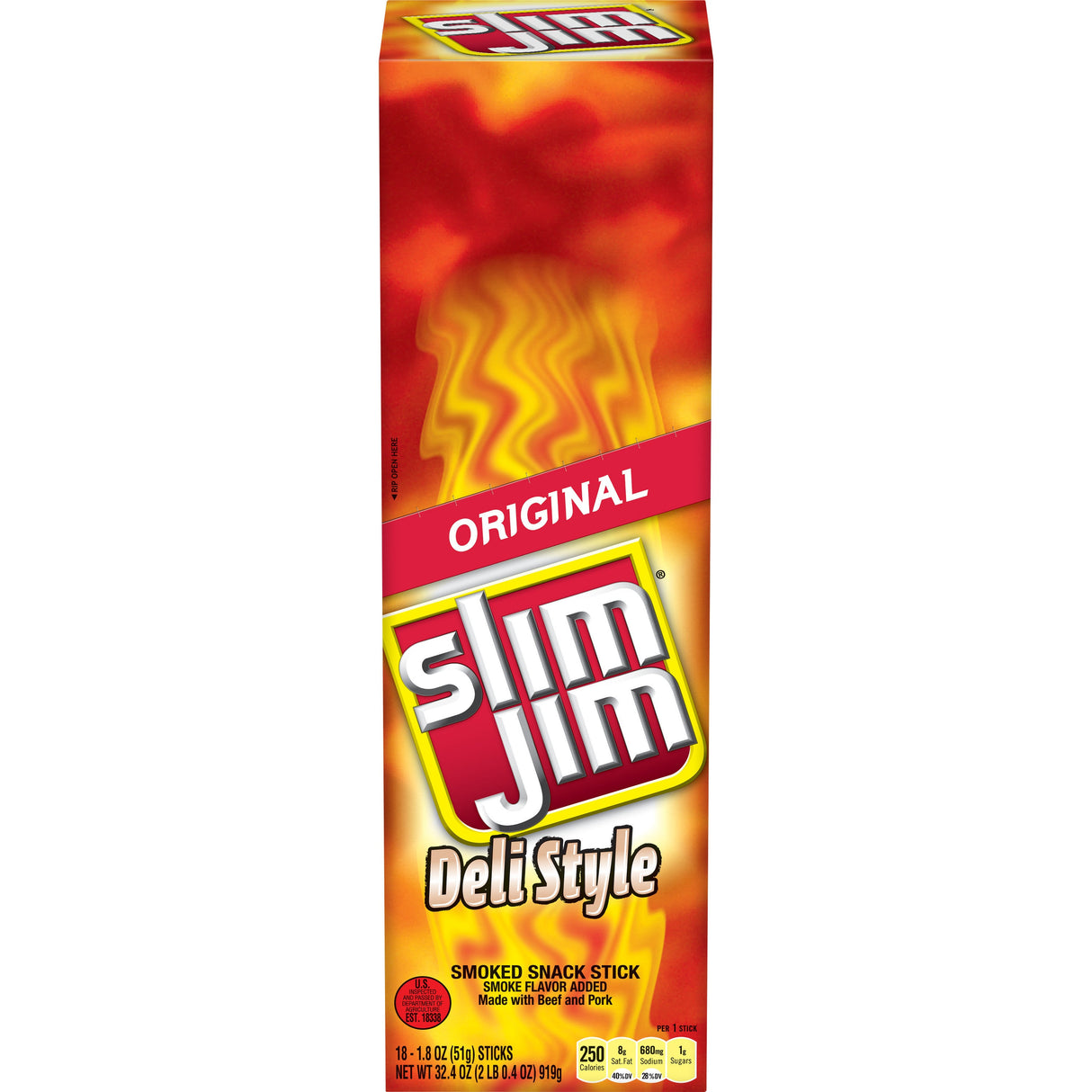 Beef Sticks, Smoked, 1.8 Ounce,6 - 18 COUNT