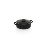 Dishes, Ovenware, 21 Ounce, Round, Black, with Lid, 21 Ounce,4 - 1 COUNT