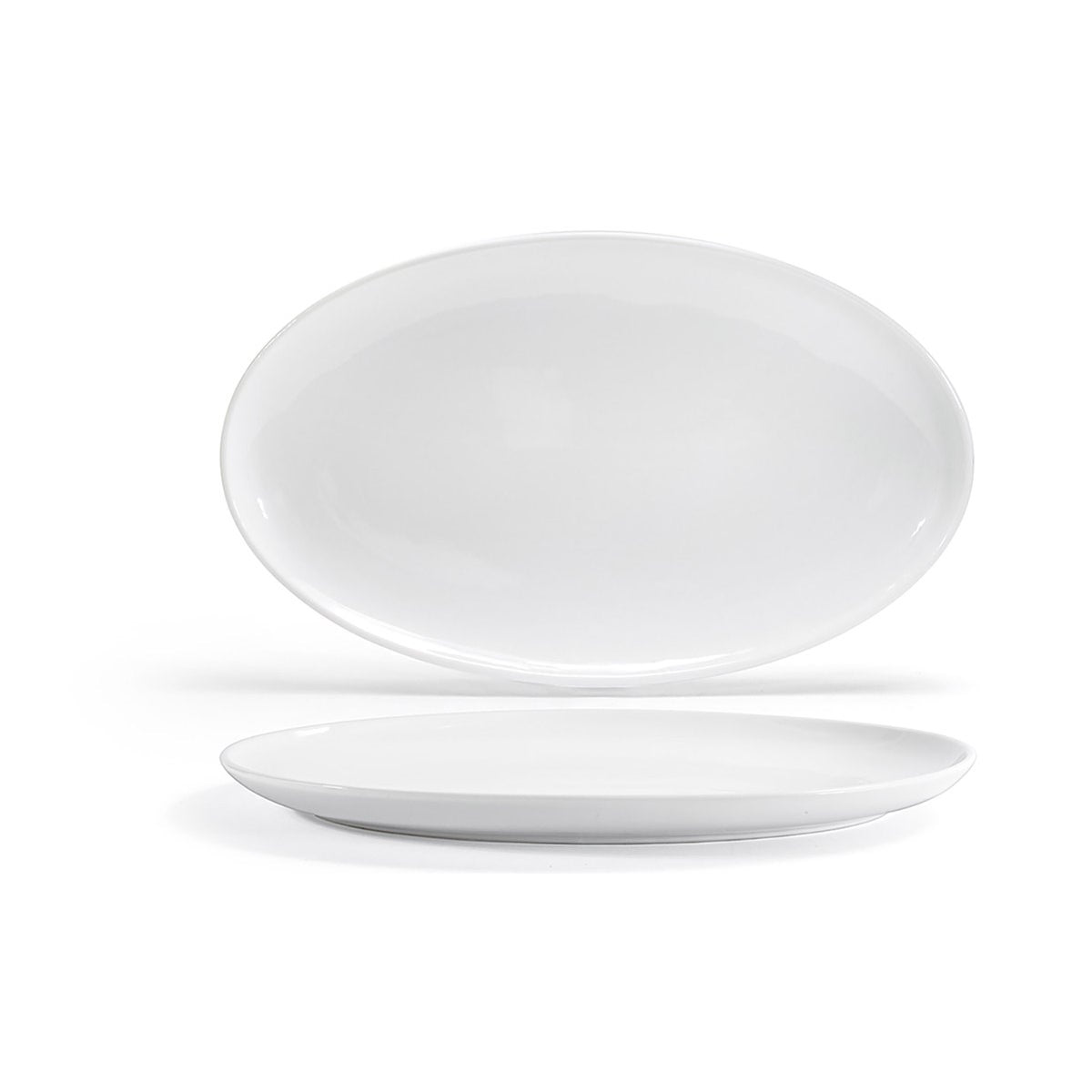 Platters, 21 Inch, White, Oval,2 - 1 COUNT