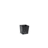 Organizer, Deep, 6.25 x 5.5 x 6 Inch, Small Dots, Matte Black, Metal,4 - 1 COUNT