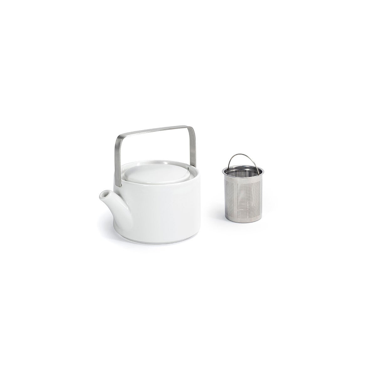 Teapots, 16 Ounce, Round, White, Porcelain,6 - 1 COUNT