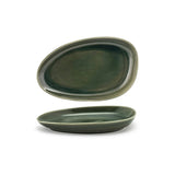 Plates, Porcelain, 11 Inch, Leek, Oval,6 - 1 COUNT
