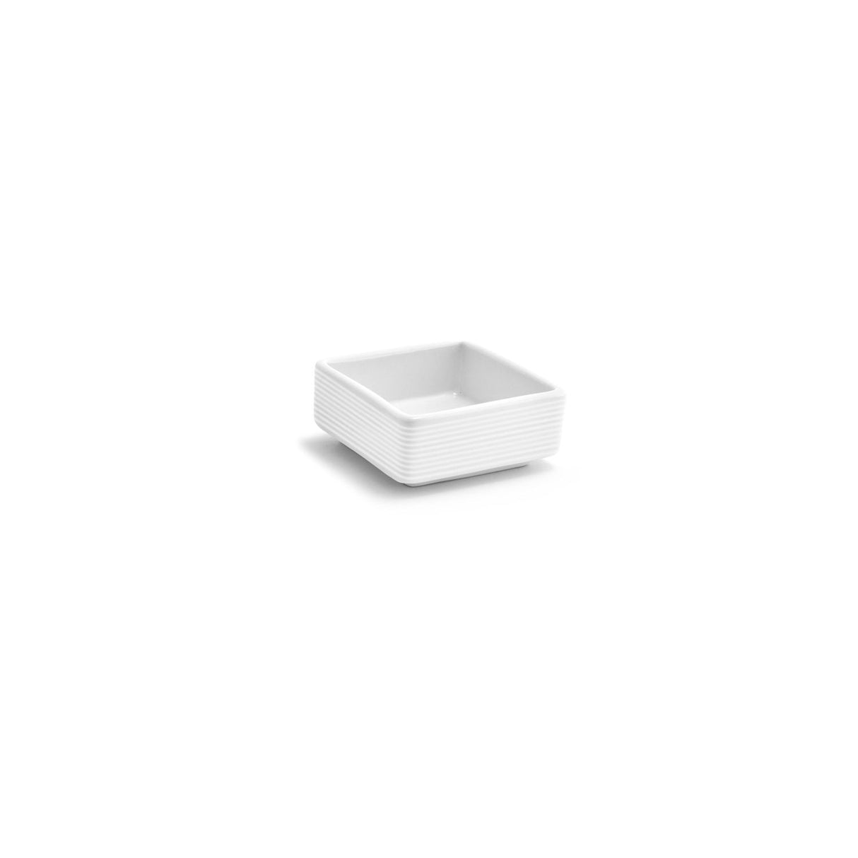 Dishes, Porcelain, 2.75 Inch, White, Square,12 - 1 EACH