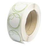 Stickers, Plants Not Plastic, 1.7 Inch, Paper, White with Green Writing, Round, Compostable,1 - 1000 COUNT