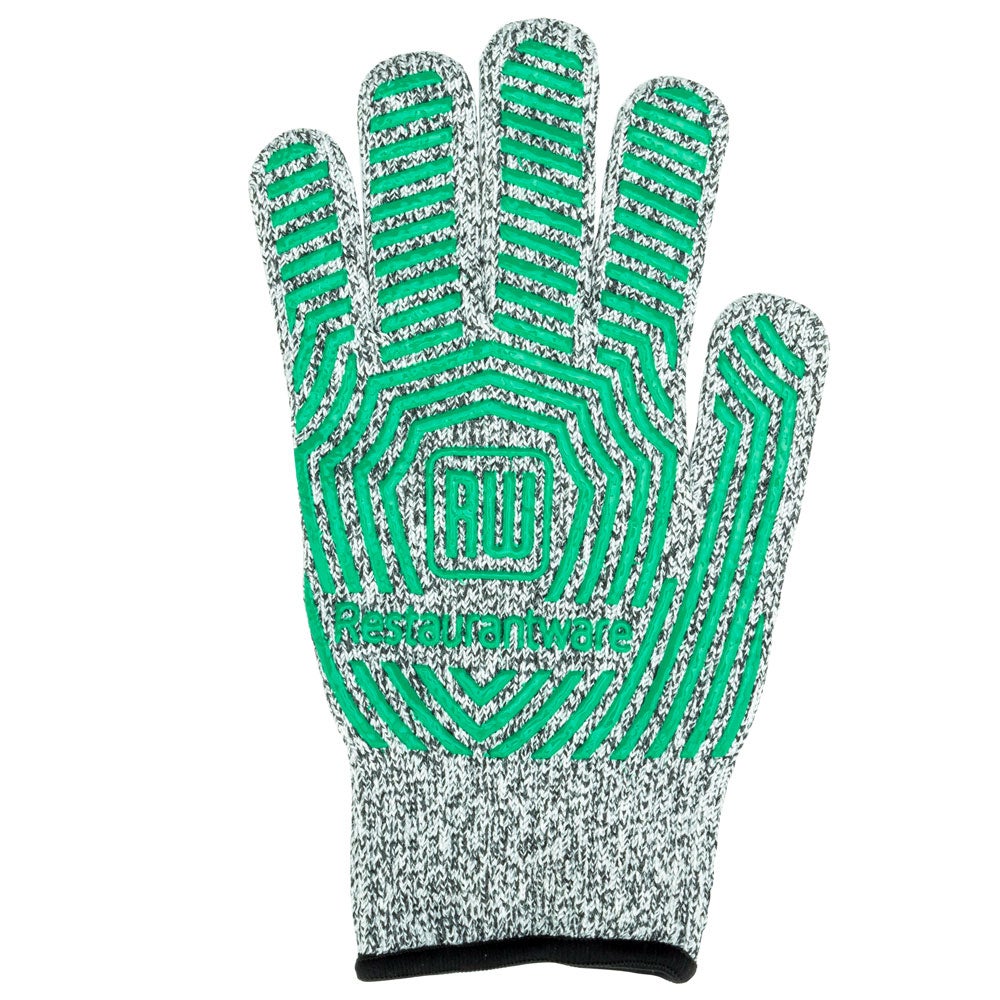Gloves, Cut-Resistant, 9 x 5 Inch, Non-Slip, Gray, Large, Food Safe, Level 5 Protection,1 - 1 EACH