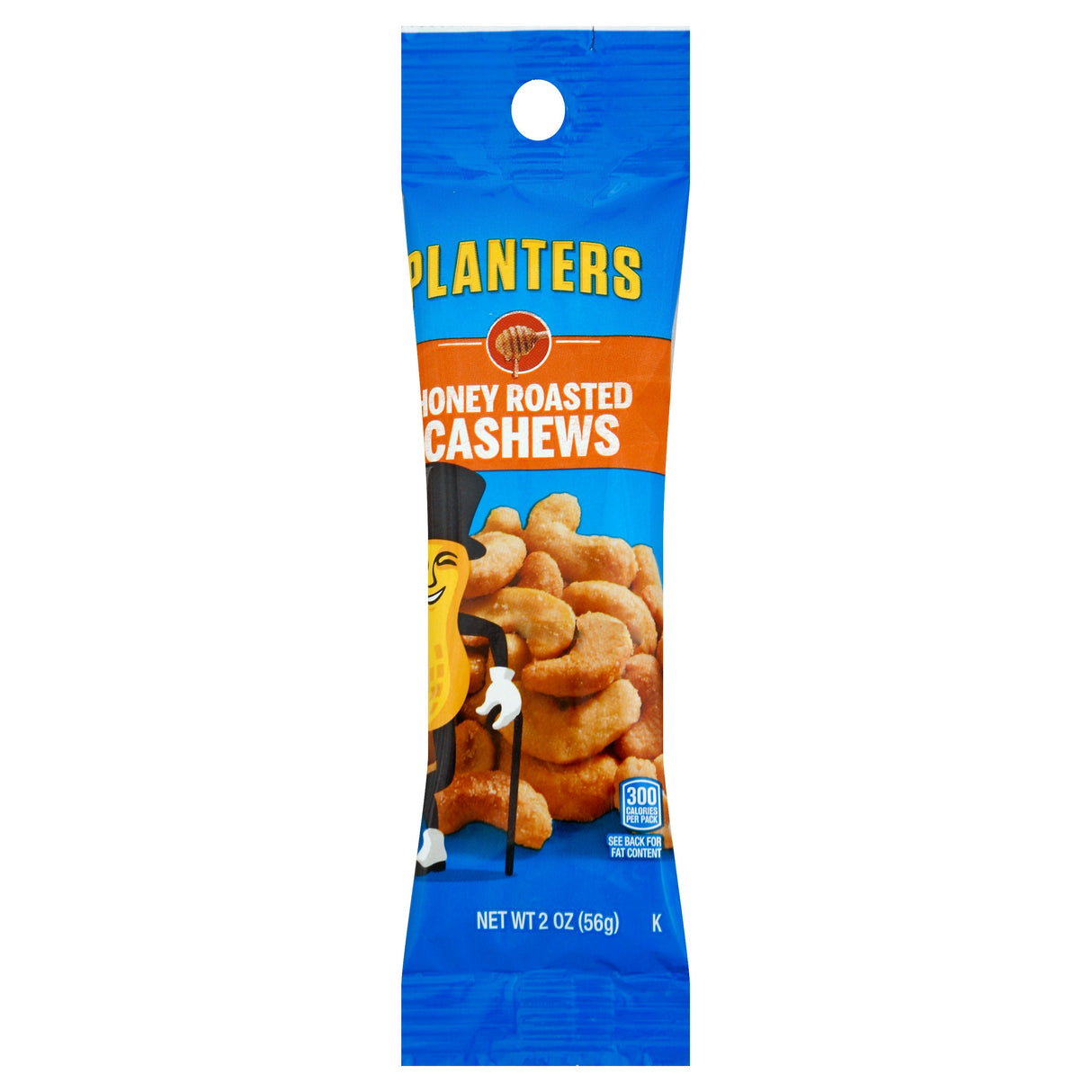 Cashews, Honey Roasted, Tubed, Single Serve, 2 Ounce,3 - 15 COUNT