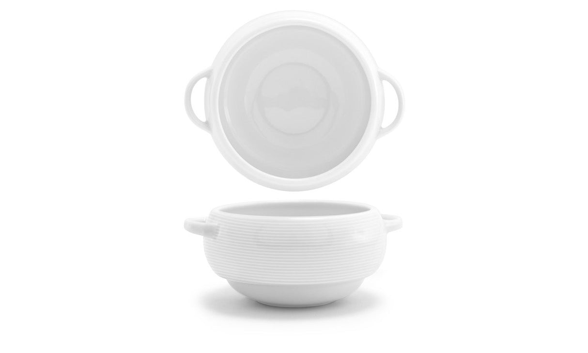 Bowls, Soup & Cream, Spiral, 10 Ounce, White, Stackable,1 - 6 COUNT