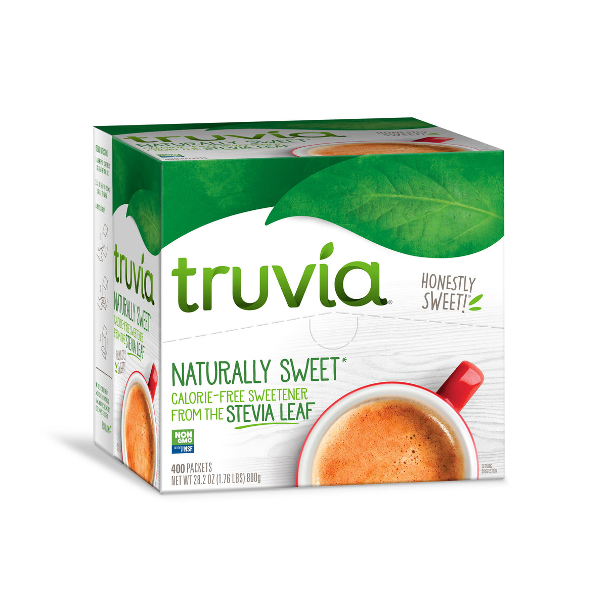 Sugar Substitute, Calorie-Free, Green & White, Packets, 2 Gram,1 - 400 COUNT