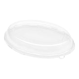 Lids, Dome, Pulp Tek, Plastic, Clear, Oval, Fits 26 Ounce Sugarcane Salad Plate,1 - 100 COUNT