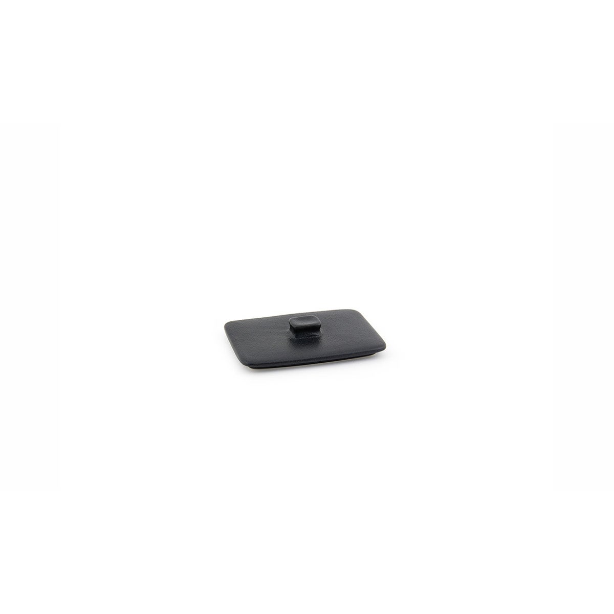 Dishes, Ovenware, Kiln, 10 Ounce, Black, 3.75 x 6.25 Inch, Rectangular, with Lid,12 - 1 EACH