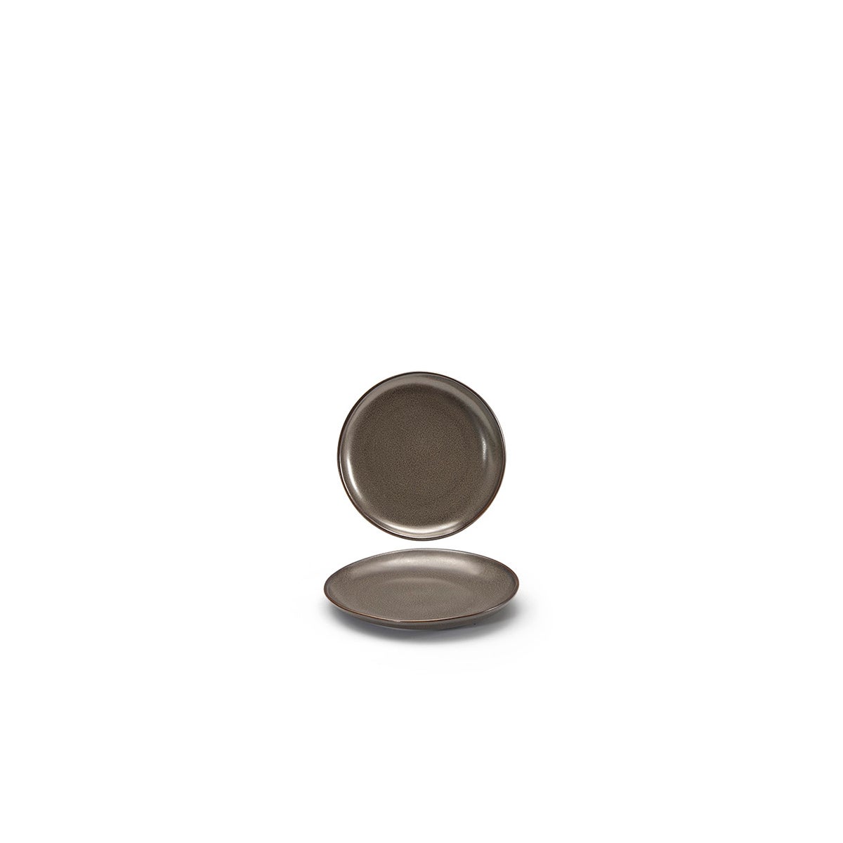 Plates, Porcelain, 6 Inch, Mocha, Round,12 - 1 EACH