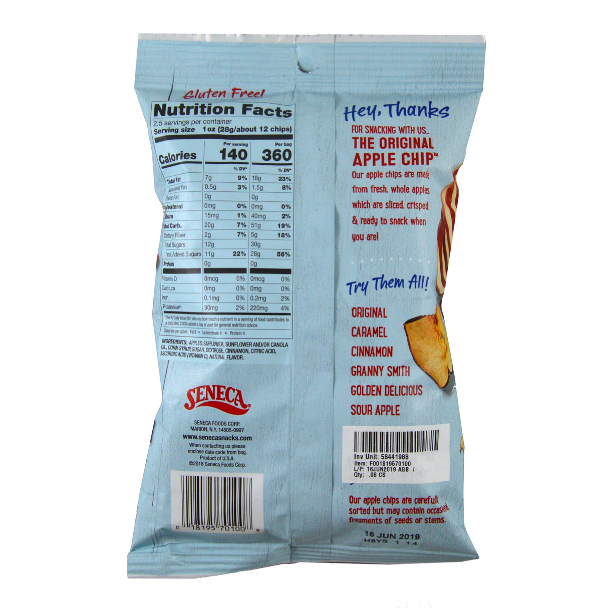 Chips, Apple, Cinnamon, Single-Serve,12 - 2.5 OUNCE