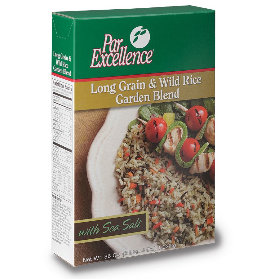 Rice Blend, Wild Garden, Long Grain, with Sea Salt, Shelf-Stable,6 - 36 OUNCE
